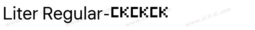 Liter Regular字体转换